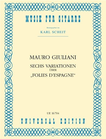 Vorderes Coverbild 6 Variationen über