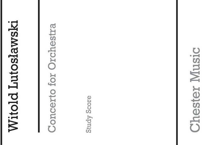 Vorderes Coverbild Concerto for orchestra