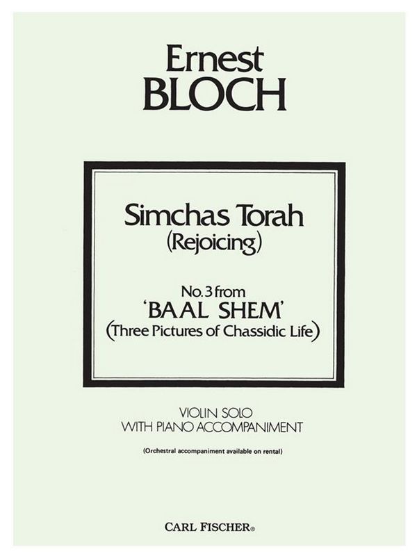 Vorderes Coverbild Simchas Torah from Baal Shem