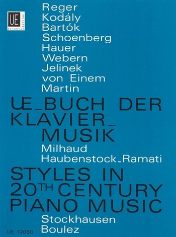 Vorderes Coverbild UE-Klavierbuch Styles in 20th
