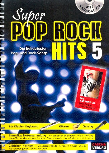 Vorderes Coverbild Super Pop Rock Hits Band 5 (+CD):
