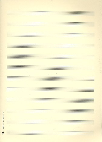 Vorderes Coverbild Notenpapier DIN A4 hoch 12 Systeme