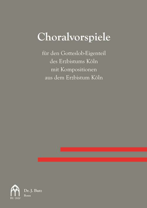 Vorderes Coverbild Choralvorspiele zum Gotteslob Diözese Köln