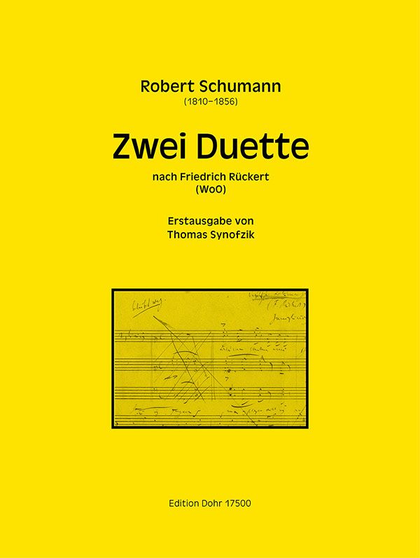 Vorderes Coverbild 2 Duette nach Friedrich Rückert WoO