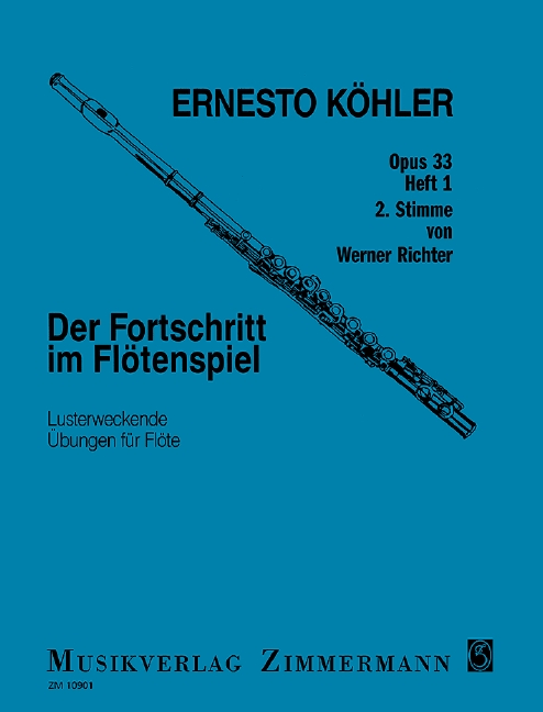Vorderes Coverbild Der Fortschritt im Flötenspiel op.33 Band 1