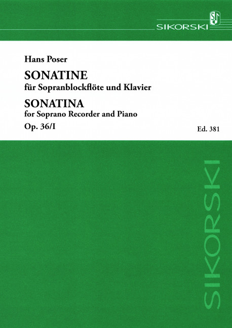 Vorderes Coverbild Sonatine op.36,1 für
