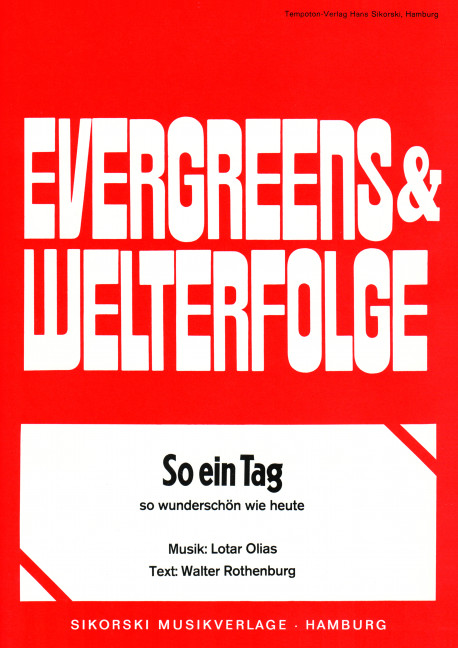 Vorderes Coverbild So ein Tag, so wunderschön wie heute