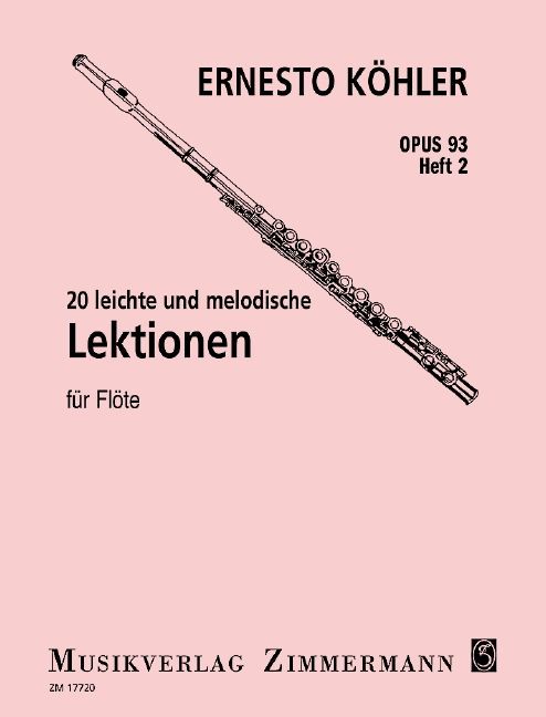 Vorderes Coverbild Leichte und melodische Lektionen op.93 Band 2