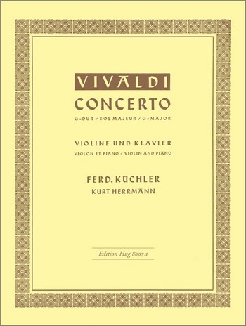 Vorderes Coverbild Concerto G-Dur F.I:173  für Violine und Streichorchester