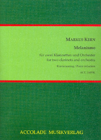 Vorderes Coverbild Melanismo für 2 Klarinetten und Orchester