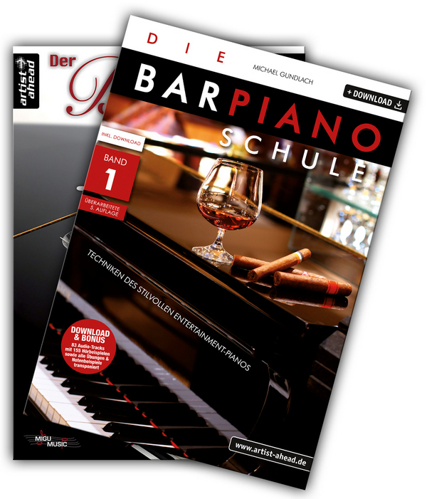 Vorderes Coverbild Die Barpiano-Schule Band 1 (+Download)  und  Der Barpiano-Profi (+CD):