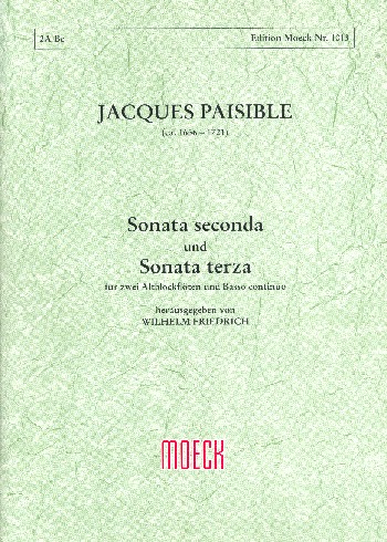 Vorderes Coverbild Sonata seconda und Sonata terza