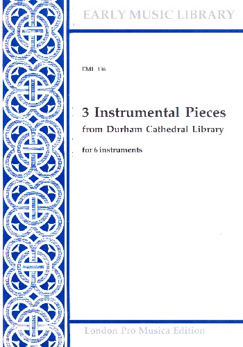 Vorderes Coverbild 3 instrumental Pieces from Durham Cathedral Library
