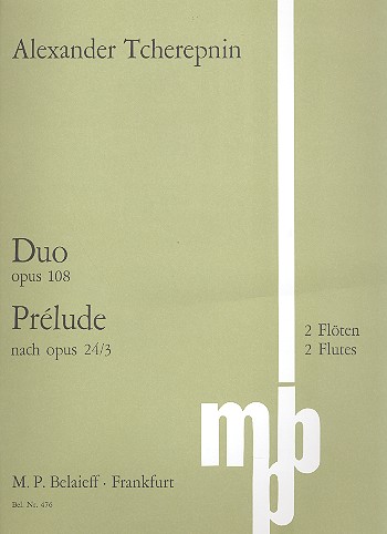 Vorderes Coverbild Duo op.108 und Prélude nach op.24,3
