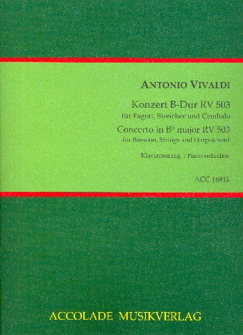 Vorderes Coverbild Konzert B-Dur RV503 