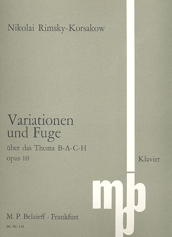 Vorderes Coverbild 6 Variationen über Bach op.10