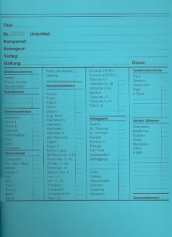 Vorderes Coverbild Notenumschlag mit Stirn- und Seitenklappen