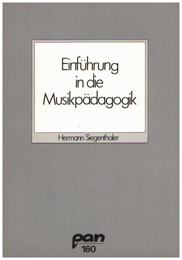 Vorderes Coverbild Einführung in die Musikpädagogik