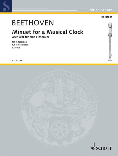 Vorderes Coverbild Minuet for a flute clock