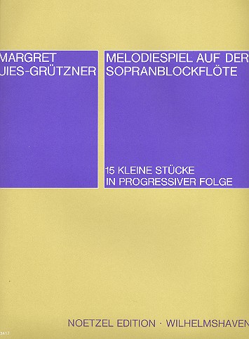 Vorderes Coverbild Melodiespiel auf der Sopranblockflöte