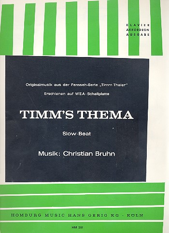 Vorderes Coverbild Timm's Thema: Originalmusik