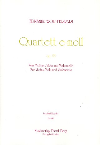 Vorderes Coverbild Streichquartett e-Moll op.23