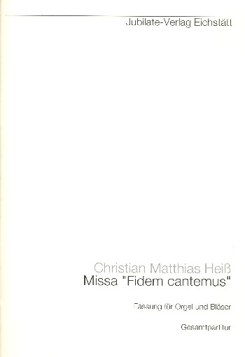 Vorderes Coverbild Missa "Fidem cantemus"