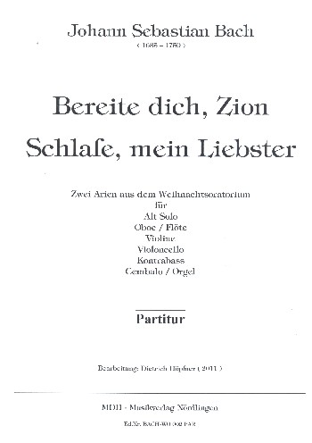 Vorderes Coverbild 2 Arien aus dem Weihnachtsoratorium