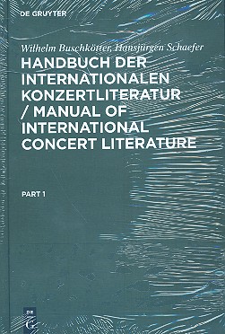 Vorderes Coverbild Handbuch der internationalen Konzertliteratur Part1&2