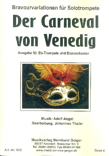 Vorderes Coverbild Der Carneval von Venedig Bravour-