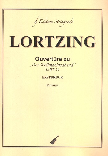 Vorderes Coverbild Ouvertüre zu "Der Weihnachtsabend" LoWV26