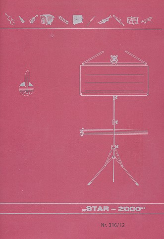 Vorderes Coverbild Notenheft DIN A4 hoch 12 Systeme