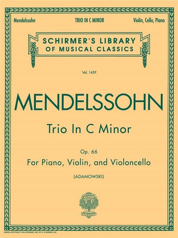 Vorderes Coverbild Trio in c minor op.66