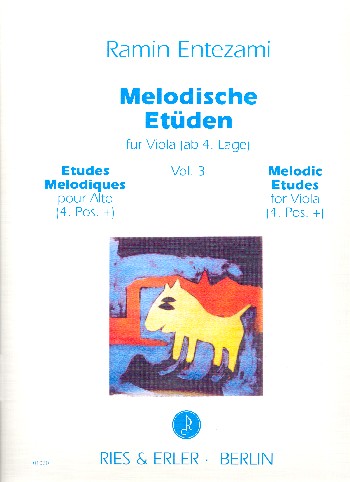 Vorderes Coverbild Melodische Etüden Band 3