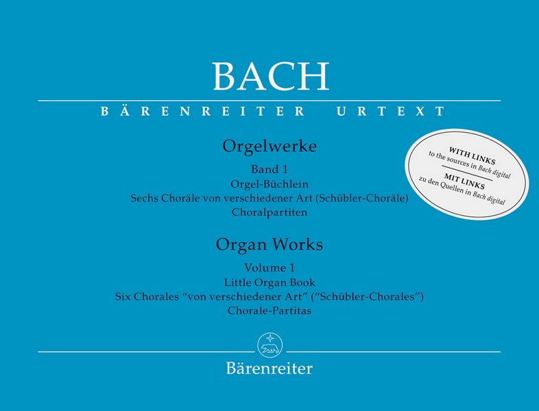 Vorderes Coverbild Neue Bach-Ausgabe Serie 4 Orgelwerke Band 1
