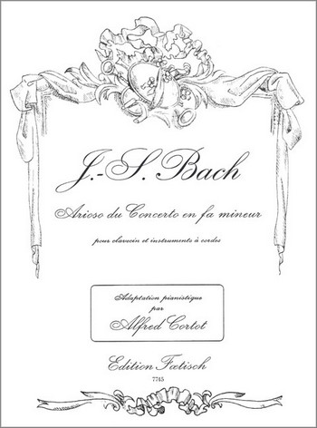 Vorderes Coverbild Arioso aus dem Klavierkonzert f-Moll BWV1056 