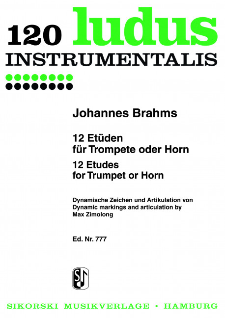 Vorderes Coverbild 12 Etüden für Horn (trp)