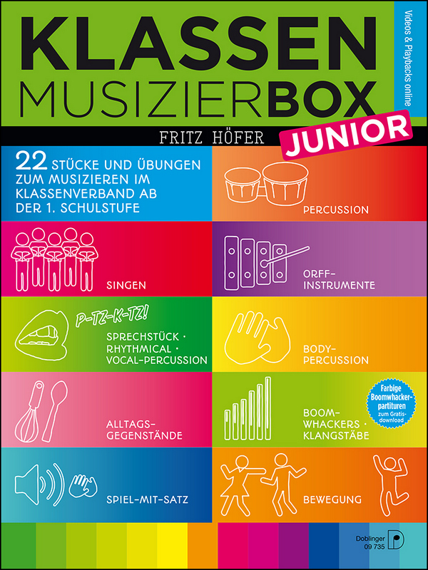 Vorderes Coverbild Klassen-Musizier-Box Junior