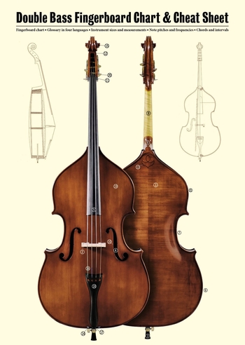Vorderes Coverbild Double Bass Fingerboard and Cheat Sheet