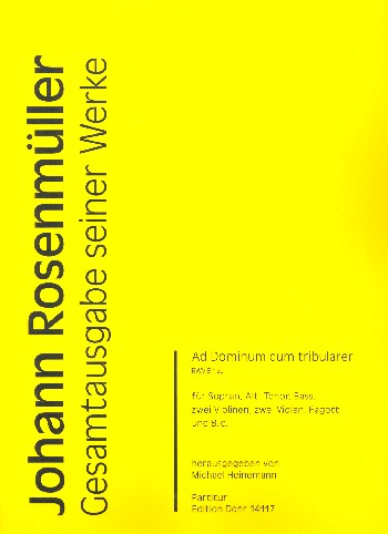 Vorderes Coverbild Ad Dominum cum tribularer RWV.E120
