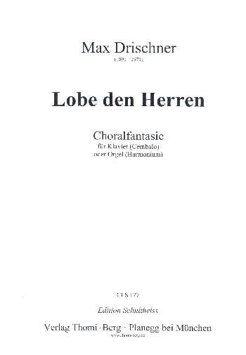 Vorderes Coverbild Choralfantasie über Lobe den Herren