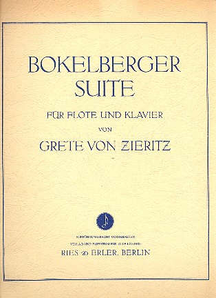 Vorderes Coverbild Bokelberger Suite für Flöte und