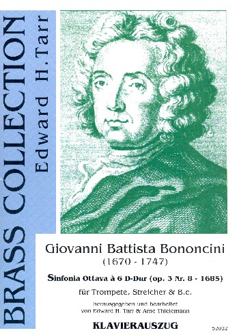 Vorderes Coverbild Sinfonia ottava à 6 D-Dur op.3,8 für Trompete, Streicher und Bc