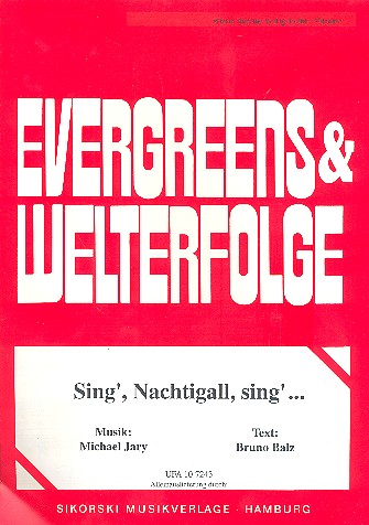 Vorderes Coverbild Sing Nachtigall sing: