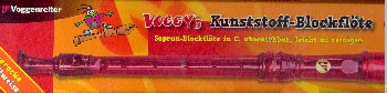 Voggys Kunststoff-Blockflöte (rot)