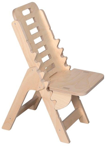 Vorderes Coverbild Musikerstuhl Tidlos Birke Multiplex natur geschliffen