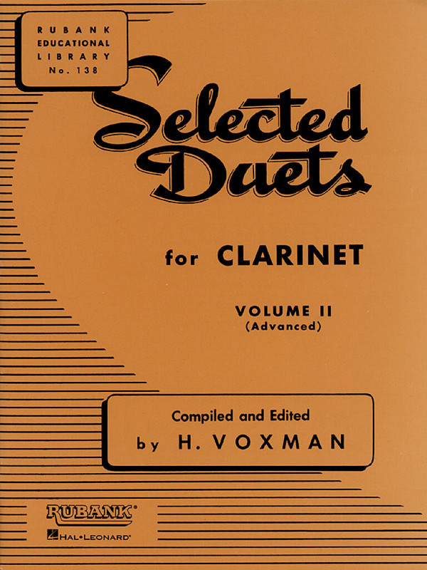 Vorderes Coverbild Selected Duets vol.2 for clarinets