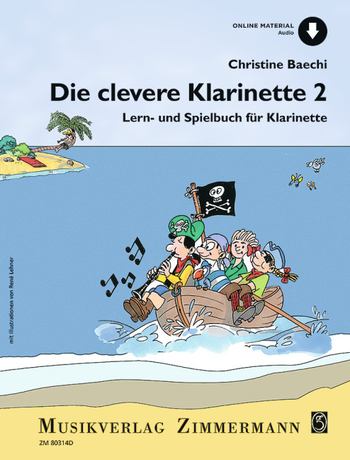 Vorderes Coverbild Die clevere Klarinette Band 2 (+Online Audio)