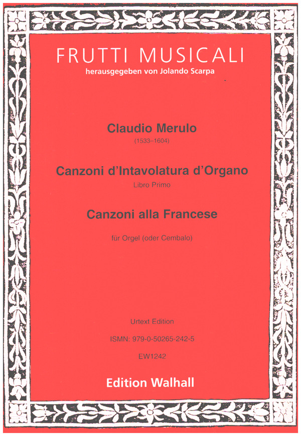 Vorderes Coverbild Canzoni d'Intavolatura d'Organo Band 1