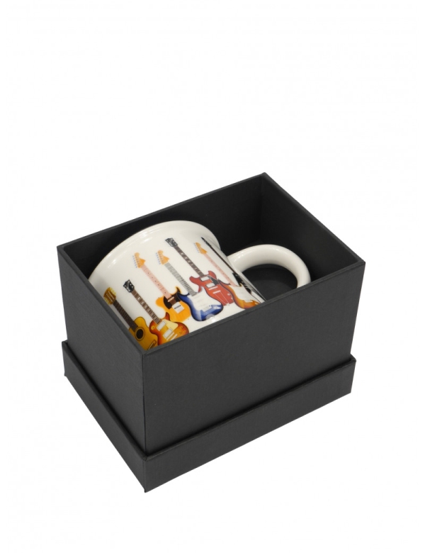 Vorderes Coverbild Tasse Gitarre weiß 350ml (New Bone China) mit